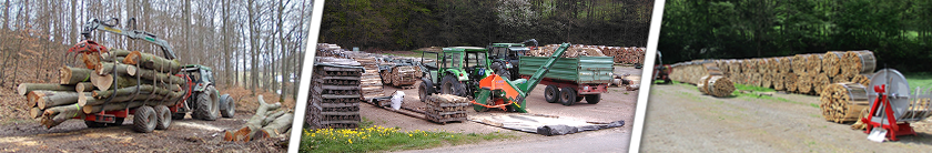 Bödicker-Stecker Brennholz - Holzabfahrt, Kreissäge, Holzplatz, Holzbündel